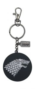 Game of Thrones Metal Keychain Stark Silver Logo