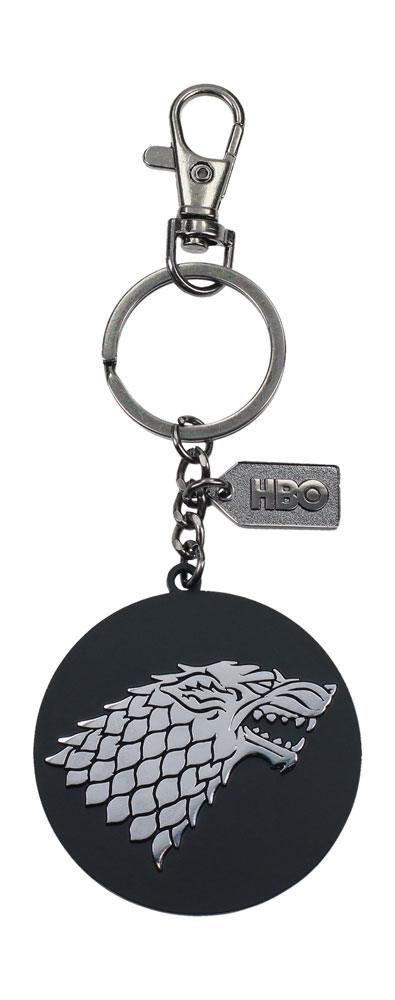 Game of Thrones Metal Keychain Stark Silver Logo SD Toys