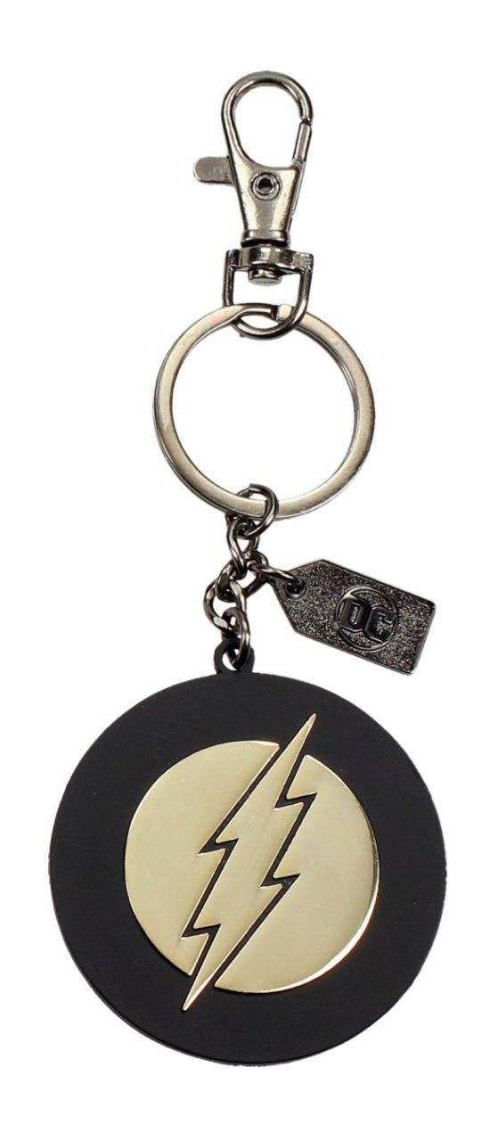 Justice League Metal Keychain The Flash Golden Logo SD Toys