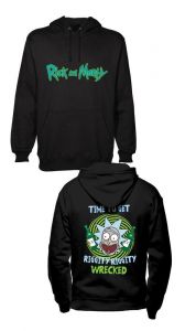 Rick and Morty Hooded Mikina Riggity Riggity Wrecked Velikost L