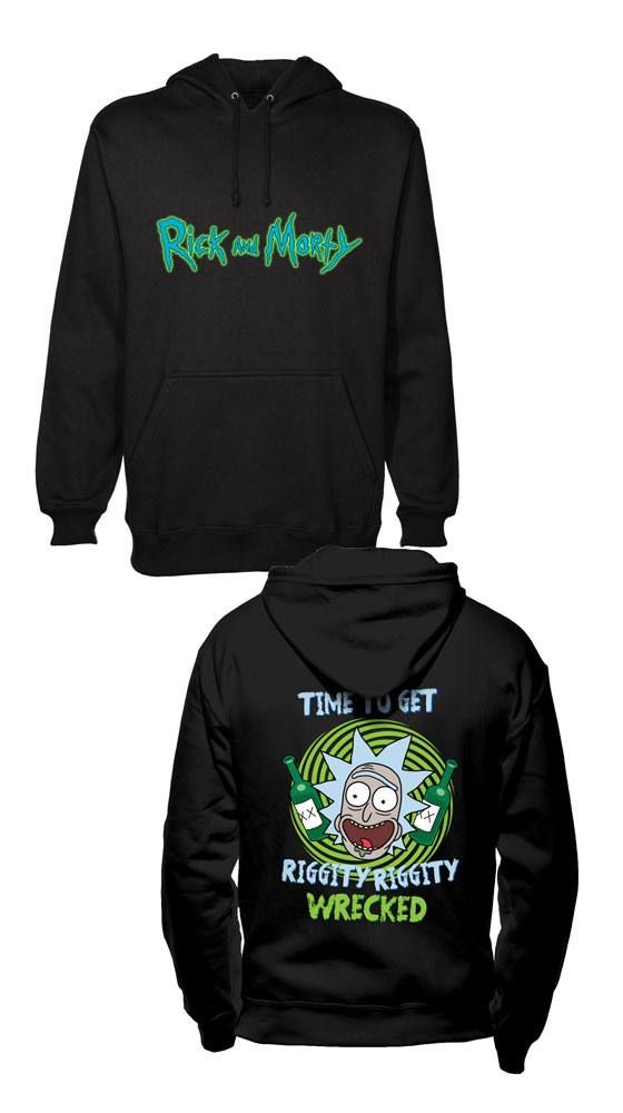 Rick and Morty Hooded Mikina Riggity Riggity Wrecked Velikost M CID