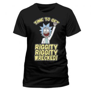 Rick and Morty Tričko Riggity Riggity Wrecked Velikost L