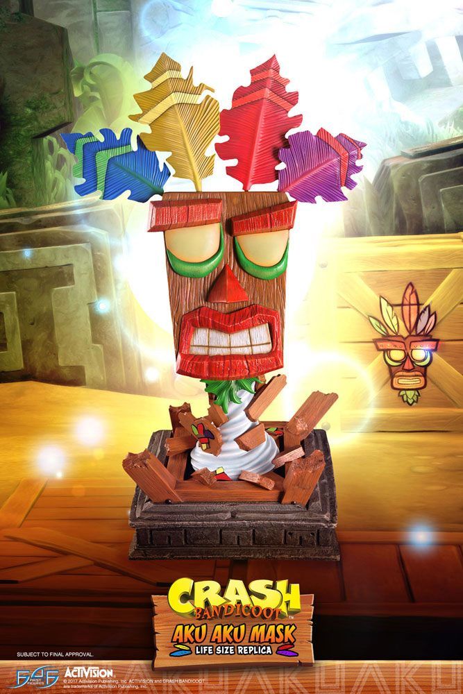 Crash Bandicoot Životní Velikost Replika Aku Aku Mask 65 cm First 4 Figures