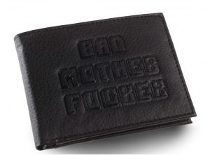 Bad Mother Fucker Peněženka Black Logo Embossed