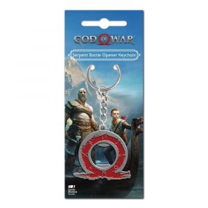 God of War Keychain with Bottle Otvírák Serpent Logo