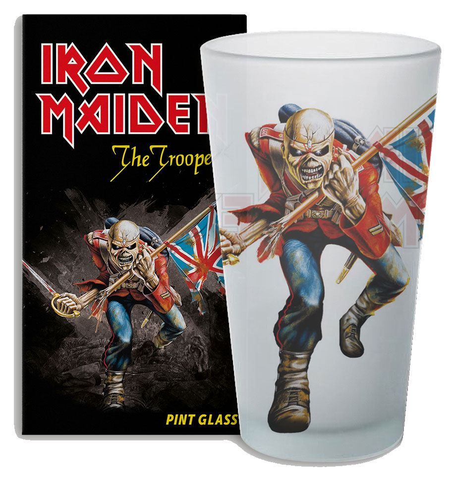 Iron Maiden Skleněná Pinta Glass The Trooper KKL