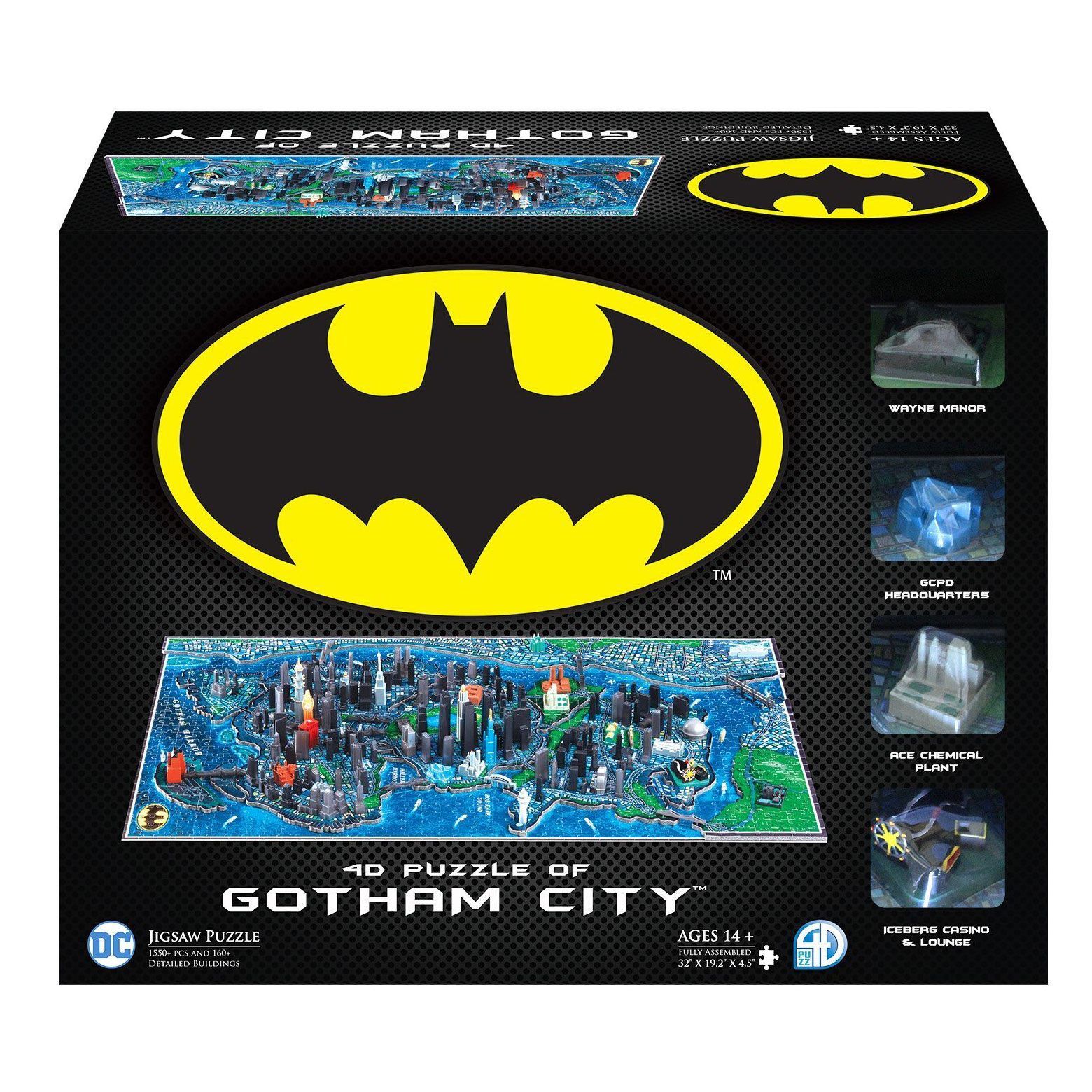 Batman 4D Large Puzzle Gotham City (1550+ pieces) 4D Cityscape
