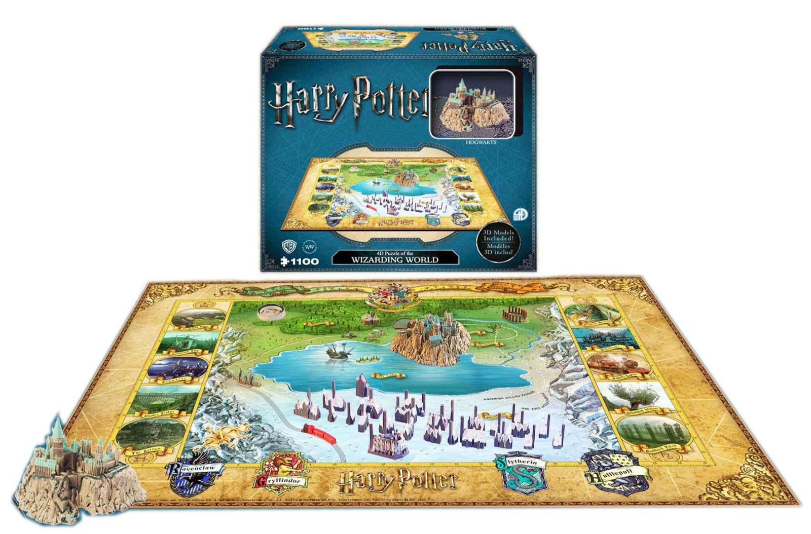 Harry Potter 4D Large Puzzle The Wizarding World (800 pieces) 4D Cityscape