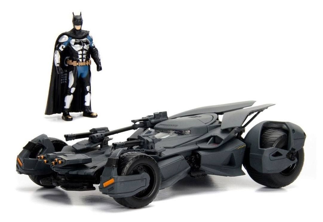 Justice League Kov. Model 1/24 2017 Batmobile with Figurka Jada Toys
