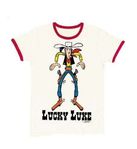 Lucky Luke Easy Fit Tričko Showdown white Velikost M Logoshirt