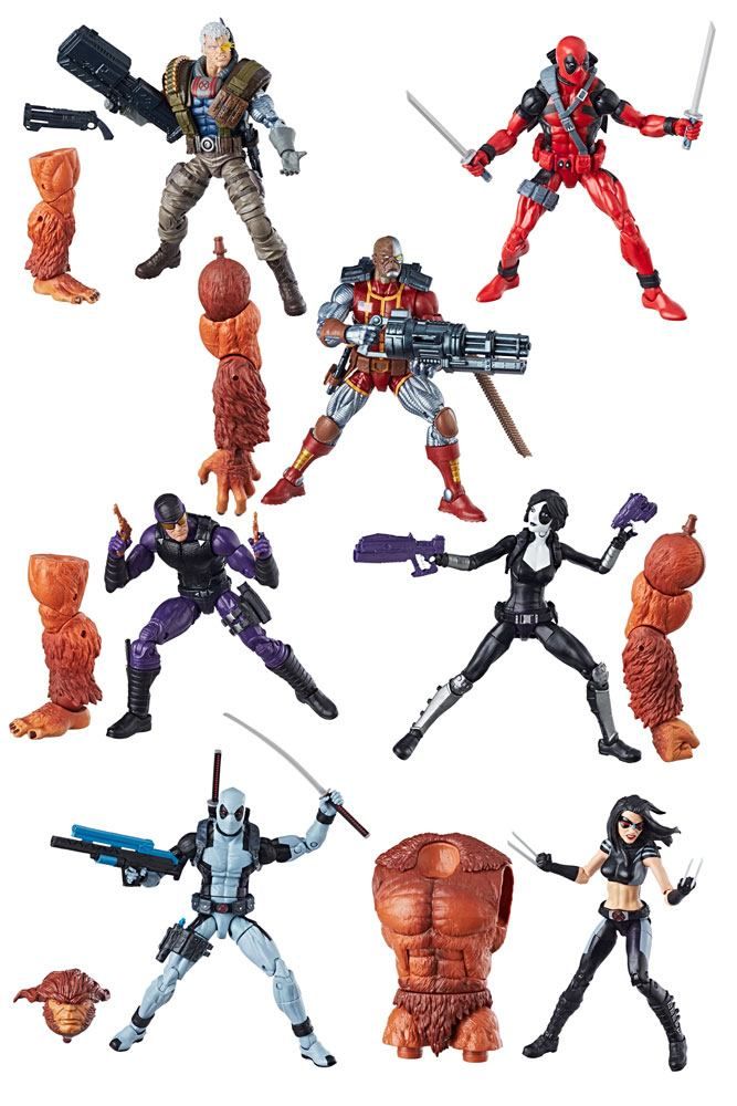 Marvel Legends Series Akční Figures 15 cm Deadpool 2018 Wave 1 Sada (8) Hasbro