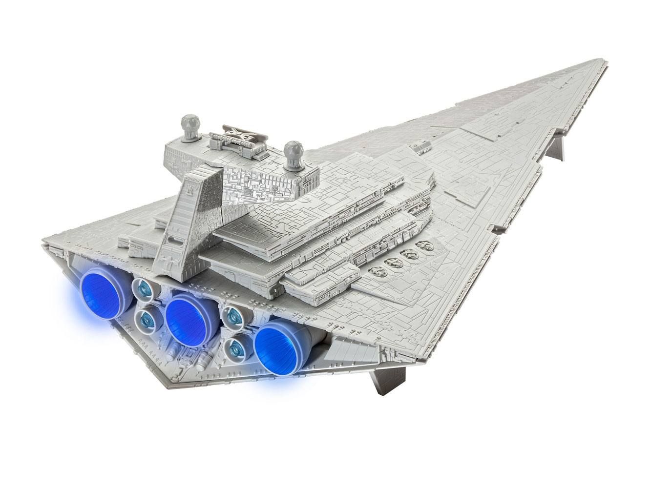Star Wars Build & Play Model Kit with Sound & Light Up 1/4000 Imperial Star Destroyer Revell