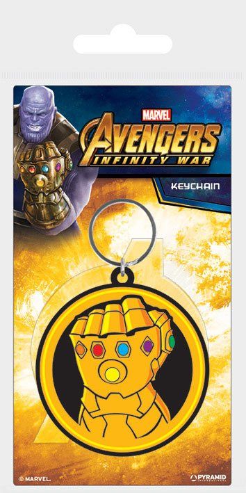 Avengers Infinity War Gumový Keychain Infinity Gauntlet 6 cm Pyramid International