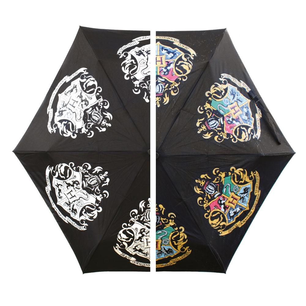 Harry Potter Colour Changing Umbrella Bradavice Slogan Half Moon Bay
