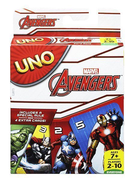 Marvel Avengers UNO Card Game Anglická Verze Mattel