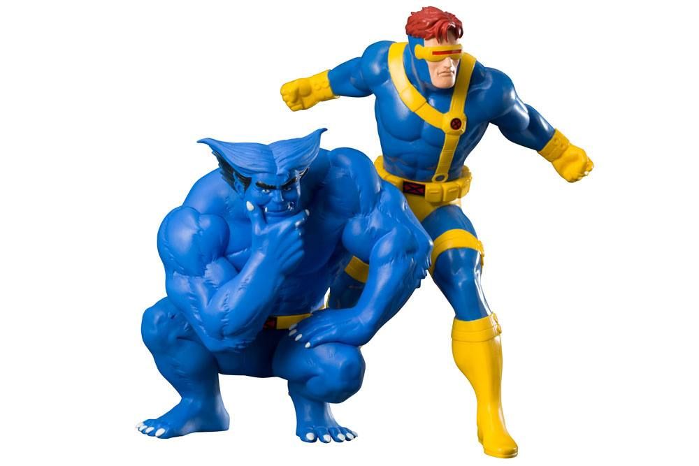 Marvel Universe ARTFX+ Soška 1/10 2-Pack Cyclops & Beast (X-Men '92) 16 cm Kotobukiya