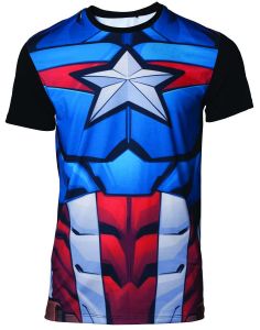 Marvel Sublimation Tričko Captain America Velikost M