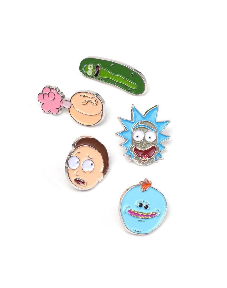 Rick and Morty Pin Set 5-Pack Characters Difuzed