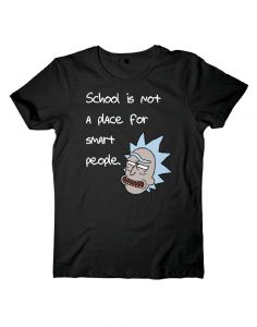Rick and Morty Tričko A Place For Smart People Velikost L