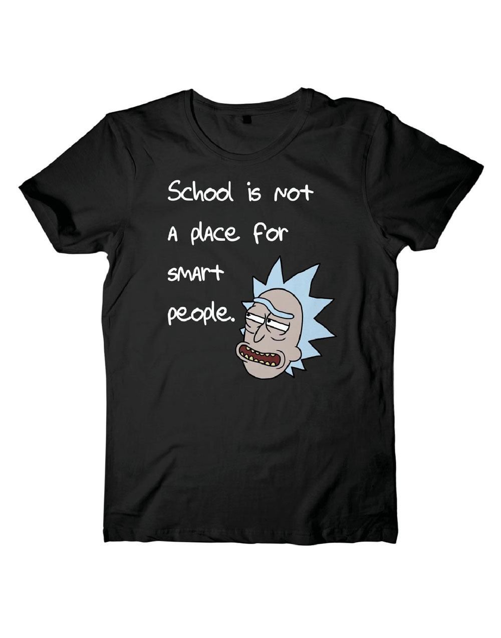Rick and Morty Tričko A Place For Smart People Velikost L Difuzed