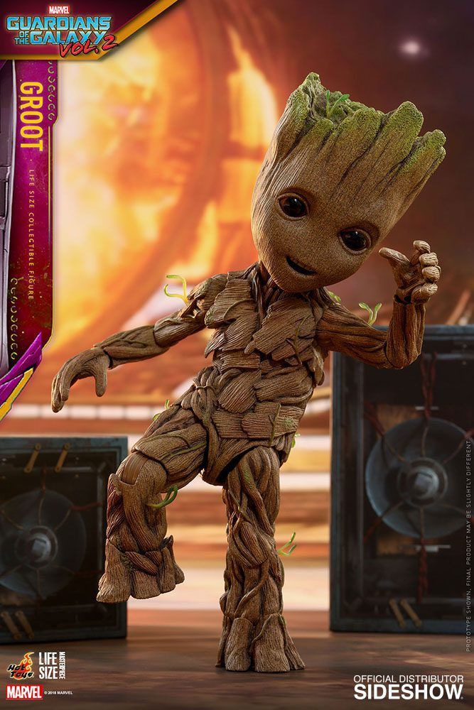 Guardians of the Galaxy Vol. 2 Životní Velikost Masterpiece Akční Figurka Groot Slim Verze 26 cm Hot Toys