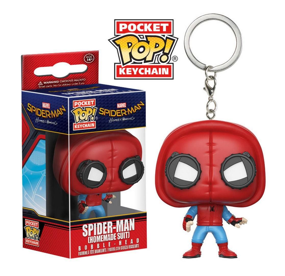 Spider-Man Homecoming Pocket POP! Vinyl Keychain Spider-Man (Homemade Suit) 4 cm Funko