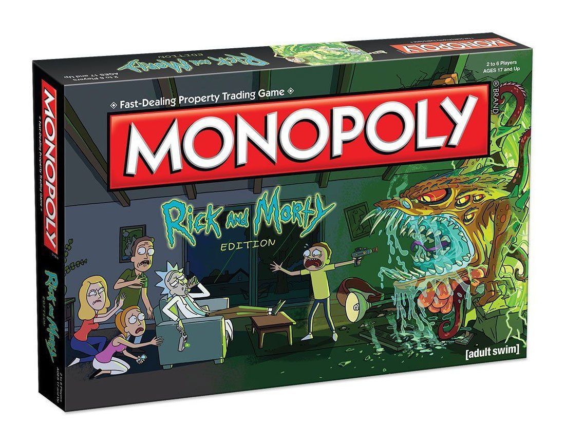 Rick and Morty Board Game Monopoly Anglická Verze Winning Moves
