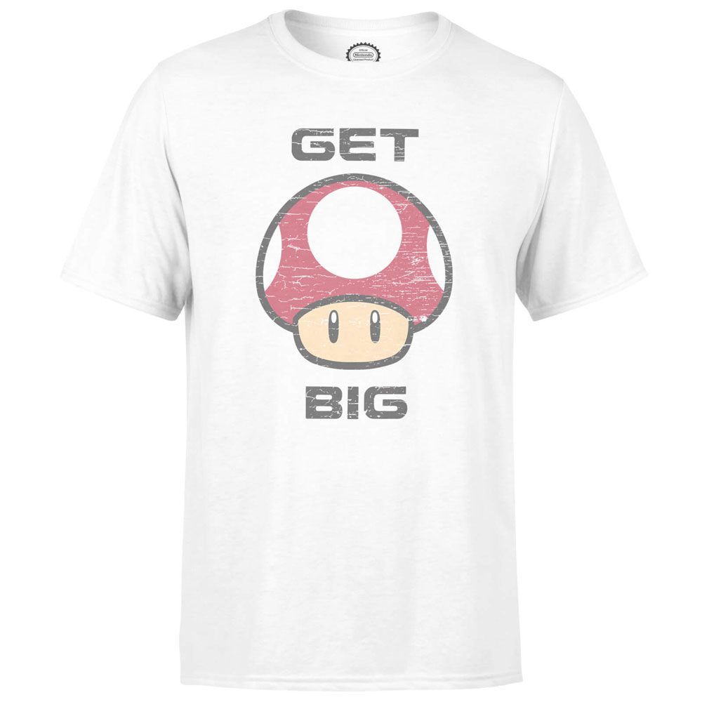 Nintendo Tričko Get Big Mushroom Velikost S THG