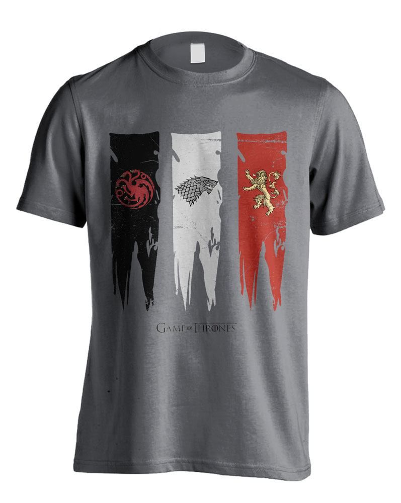 Game of Thrones Tričko House Flags Velikost L Indiego