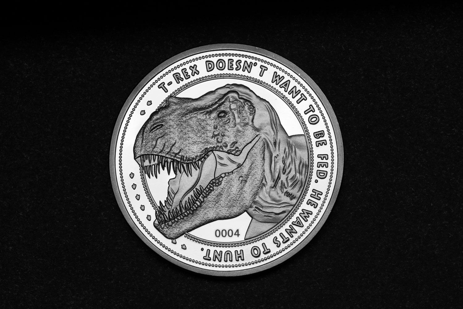Jurassic Park Collectable Coin 25th Anniversary T-Rex Silver Edition FaNaTtik