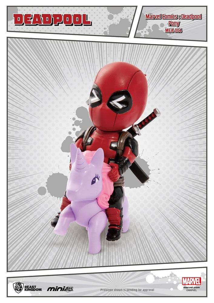 Marvel Comics Mini Egg Attack Figure Deadpool Pony 9 cm Beast Kingdom Toys