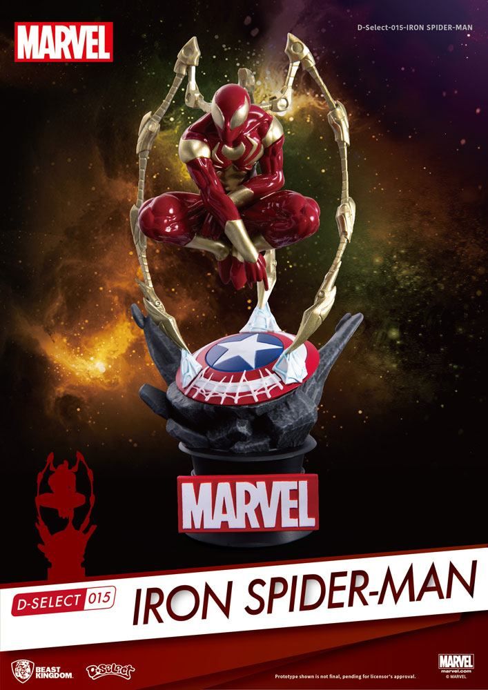 Marvel D-Select PVC Diorama Iron Spider-Man 16 cm Beast Kingdom Toys