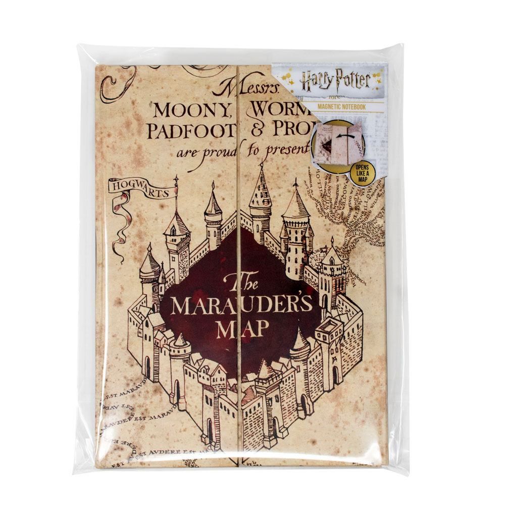 Harry Potter Magnetic Poznámkový Blok A5 The Marauder's Map Blue Sky Studios