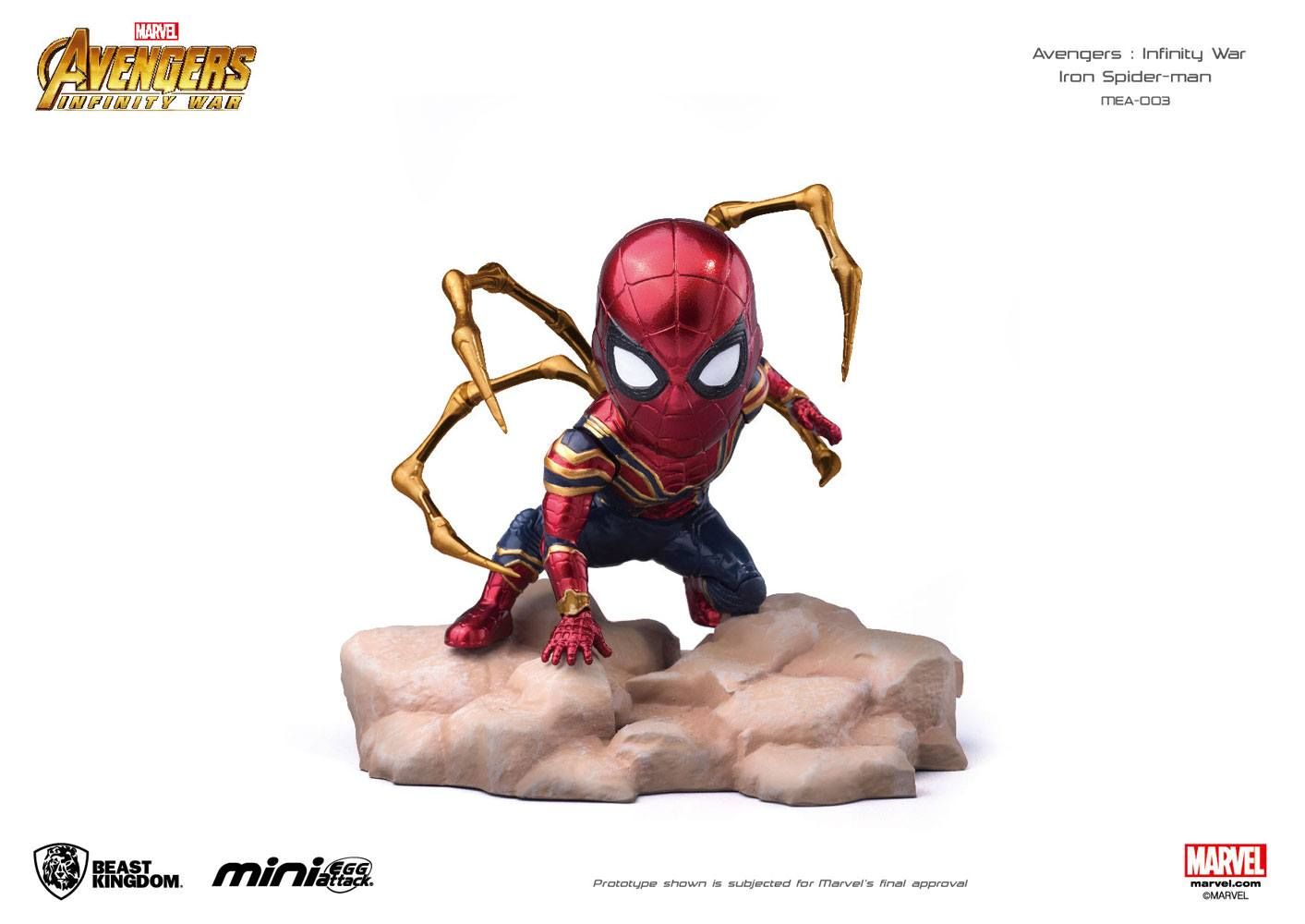 Avengers Infinity War Mini Egg Attack Figure Iron Spider 9 cm Beast Kingdom Toys