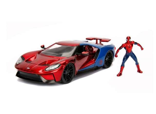 Marvel Kov. Model 1/24 Spider-Man & 2017 Ford GT Jada Toys