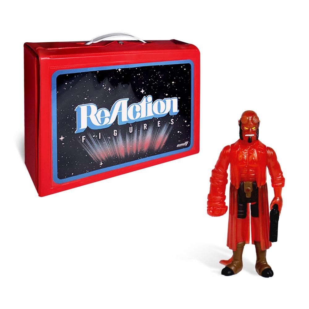 Hellboy ReAction Carry Case with Akční Figure Hellboy Clear Red Variant SDCC 2018 Super7