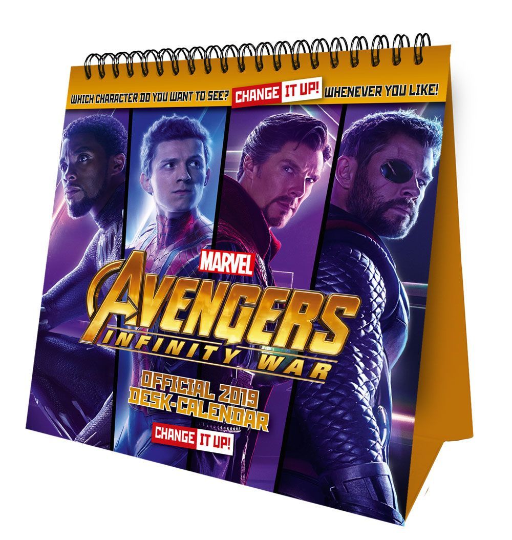 Avengers Infinity War Desk Easel Kalendář 2019 English Verze Danilo