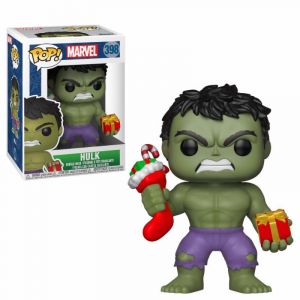 Marvel Comics POP! Marvel Holiday vinylová Bobble-Head Hulk (Stocking & Plush) 9 cm