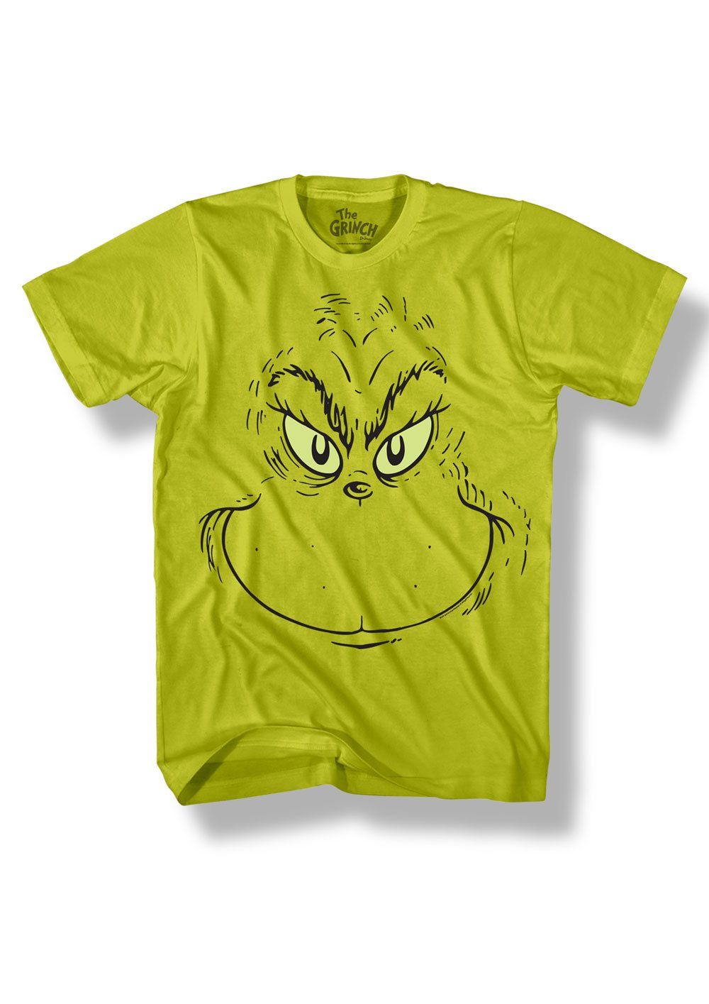 Grinch Tričko Face Green Velikost XL Indiego