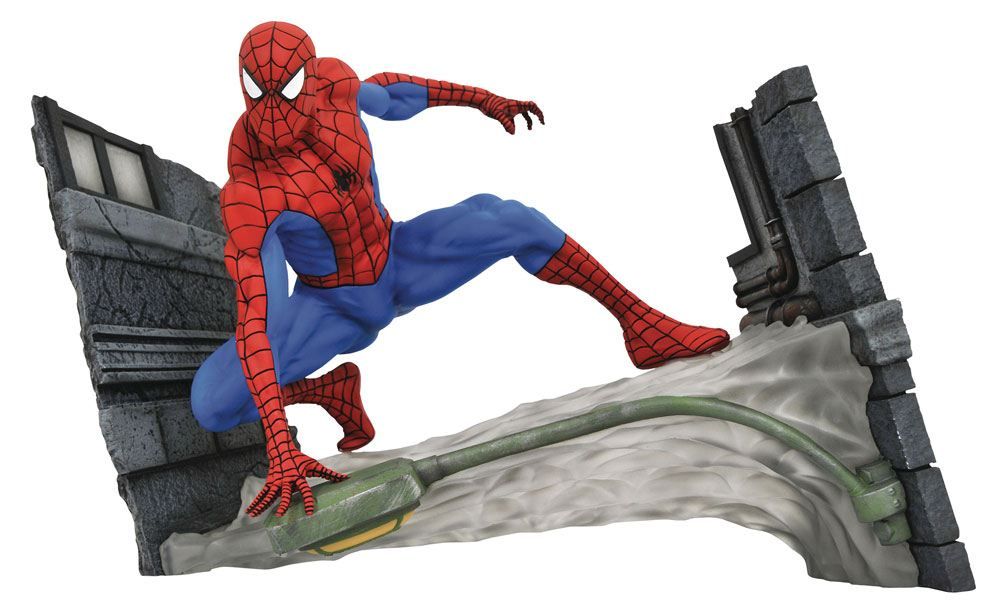 Marvel Comic Gallery PVC Soška Spider-Man Webbing 18 cm Diamond Select