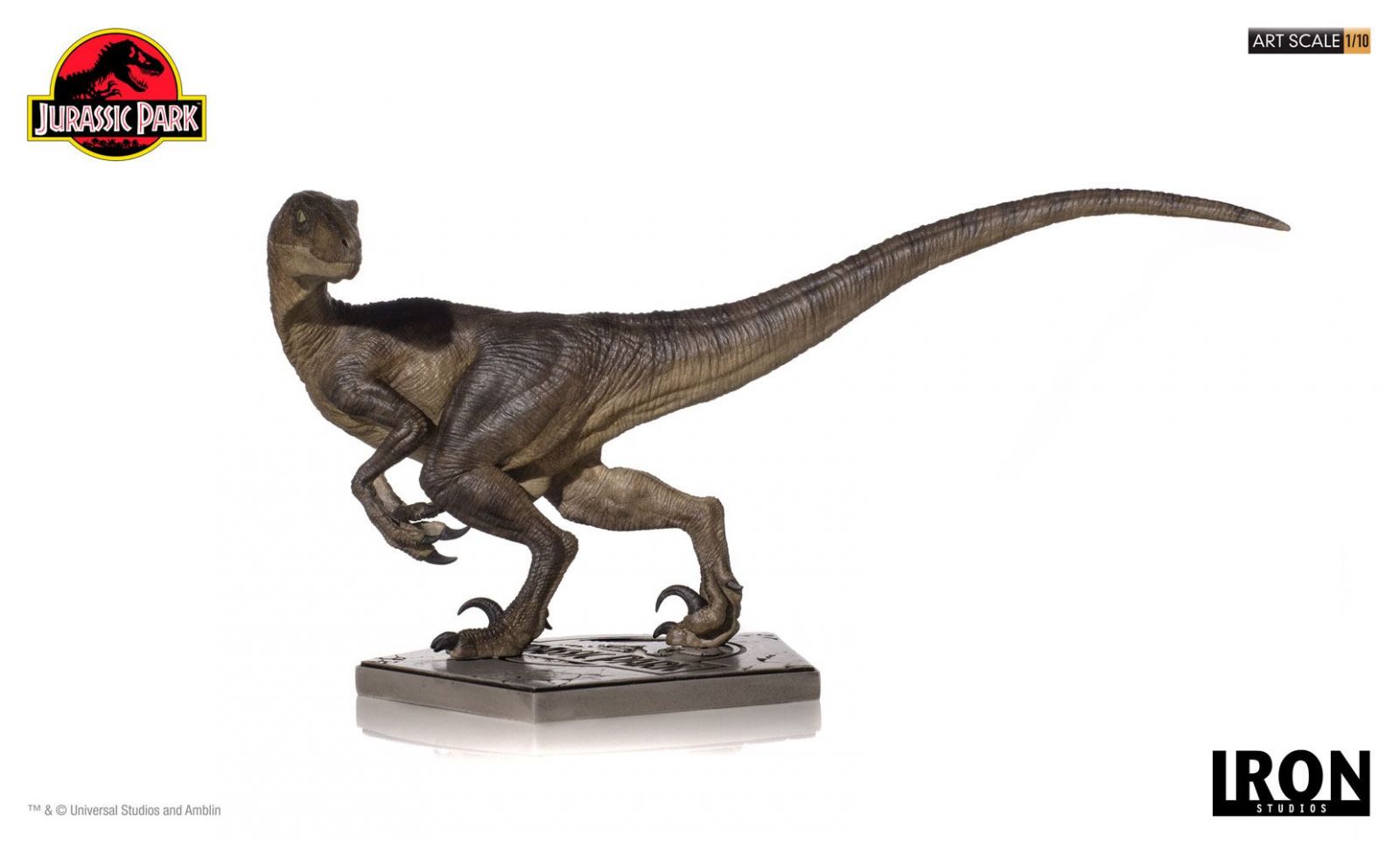 Jurassic Park Art Scale Soška 1/10 Velociraptor 29 cm Iron Studios
