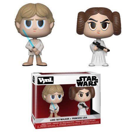 Star Wars VYNL vinylová Figures 2-Pack Princess Leia & Luke Skywalker 10 cm Funko