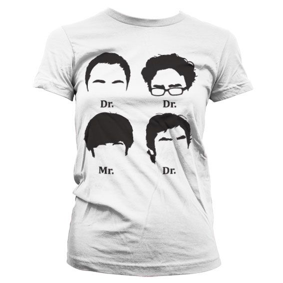 Módní dámské tričko The Big bang Theory Prefix Heads