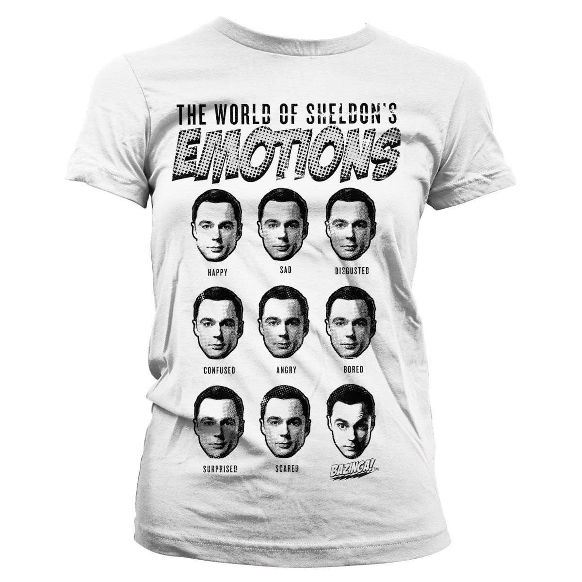 Módní dámské tričko The Big bang Theory Sheldons Emotions