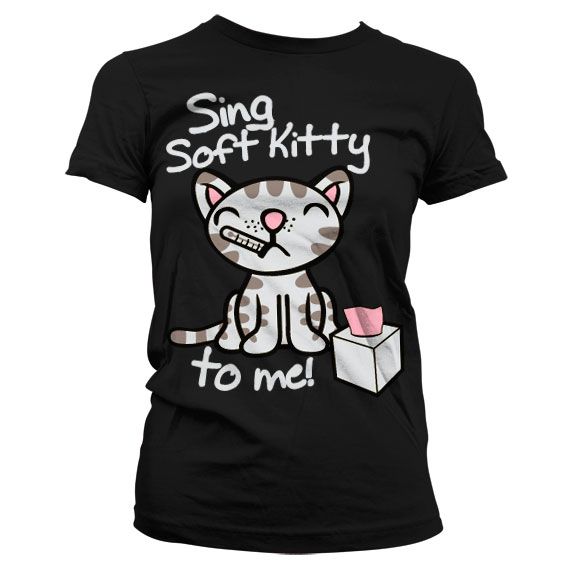 Módní dámské tričko The Big bang Theory Sing Soft Kitty To Me