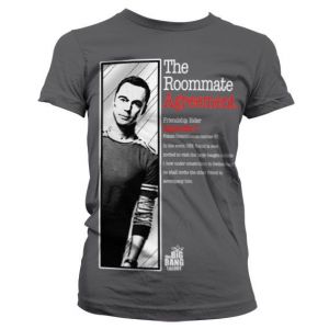 Módní dámské tričko The Big bang Theory The Roommate Agreement | L, M, S, XL, XXL