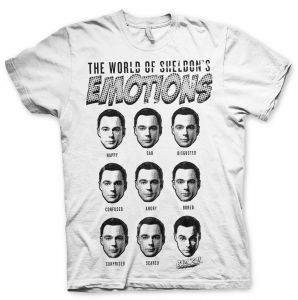 Pánské tričko The Big Bang Theory Sheldons Emotions | L, M, S, XL, XXL