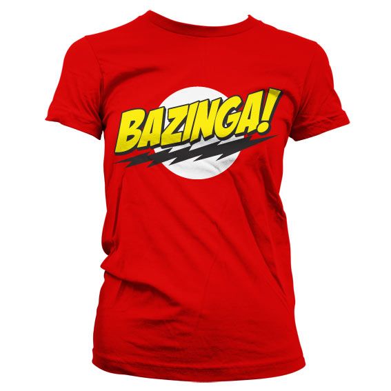 Stylové dámské tričko The Big bang Theory Bazinga Super Logo