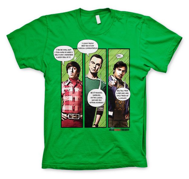 The Big bang Theory pánské tričko s potiskem Superhero Quips