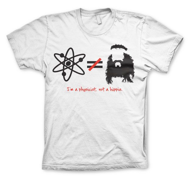 The Big bang Theory stylové pánské tričko I´m A Physicist, Not A Hippie